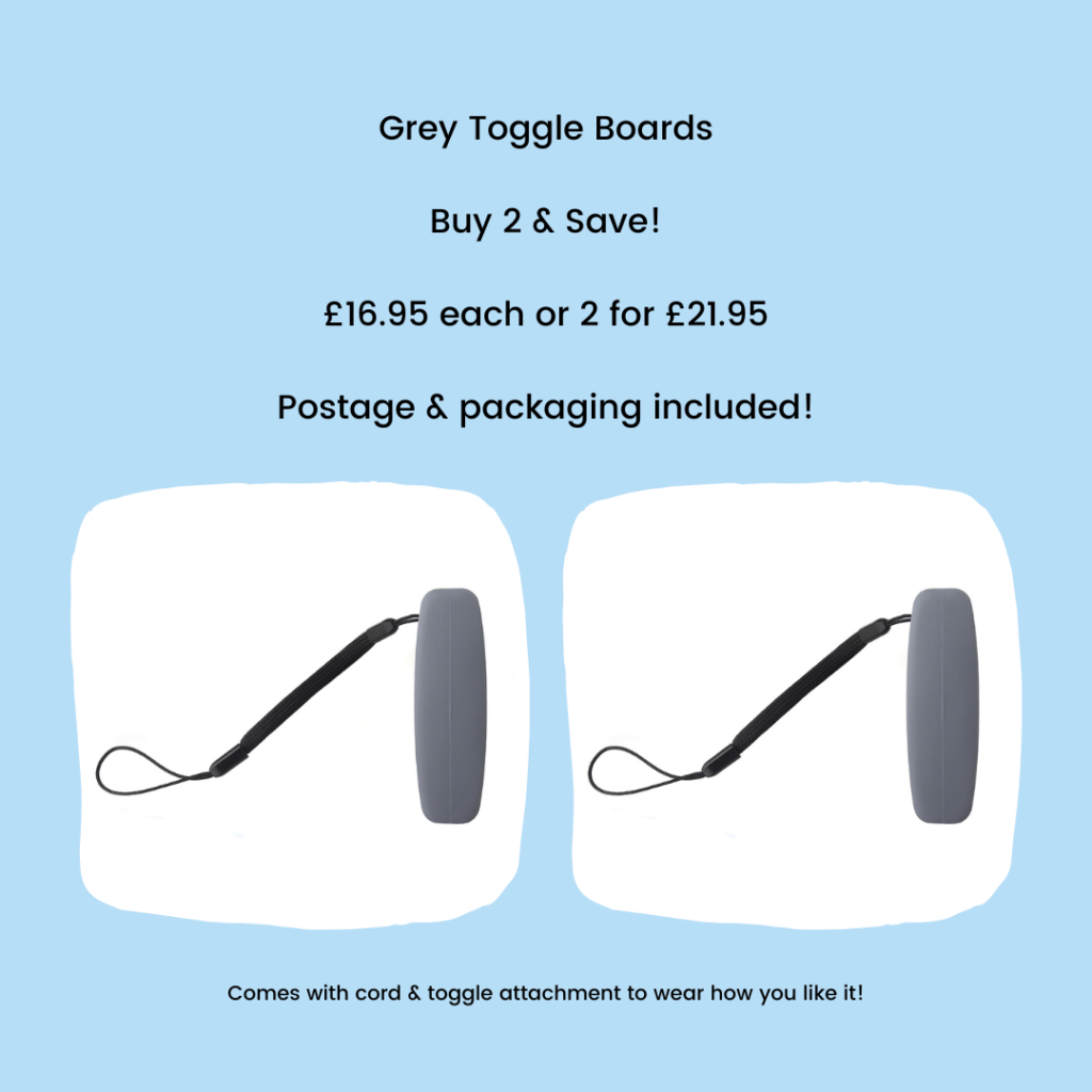 2 x grey toggle boards